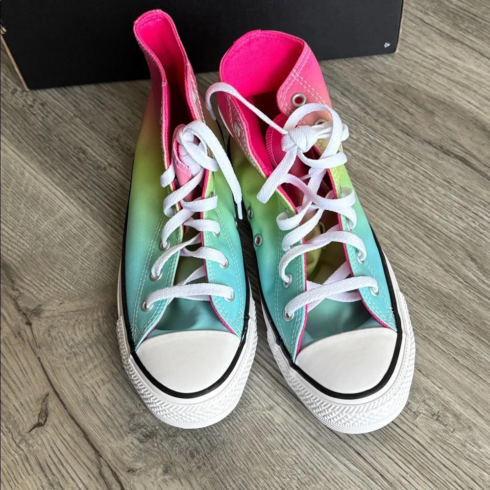 Converse All Star Kids Chuck Taylor Bright Ombré Sneakers Size 6 NEW